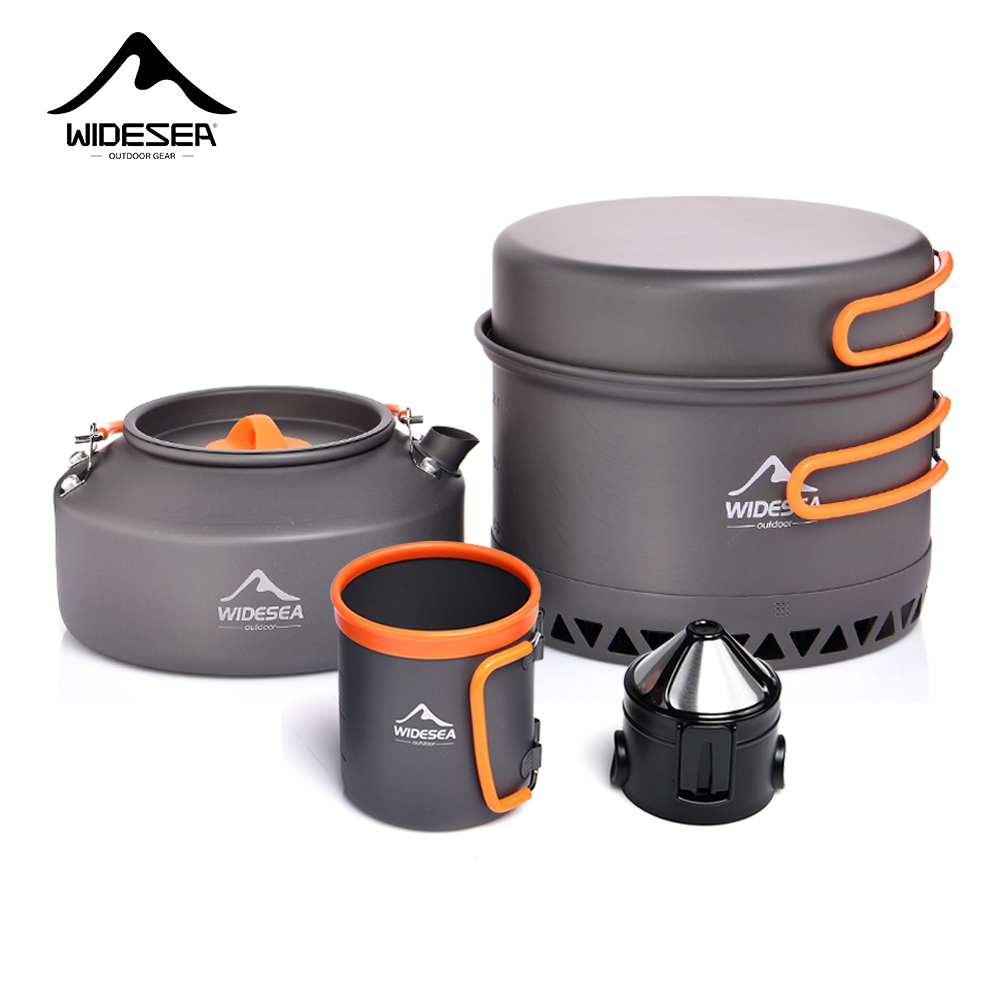 Coffee Equipment For Camping - Camping Tableware Outdoor Cookware Set Pots