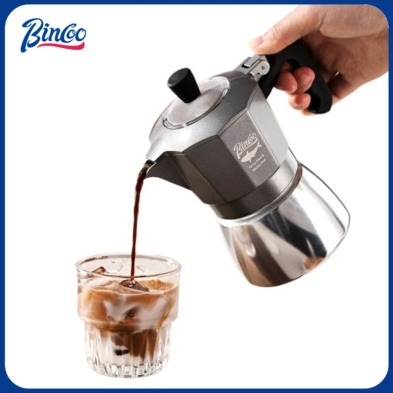 Coffee Equipment For Camping - Bincoo 2 Cups Double Valve Moka