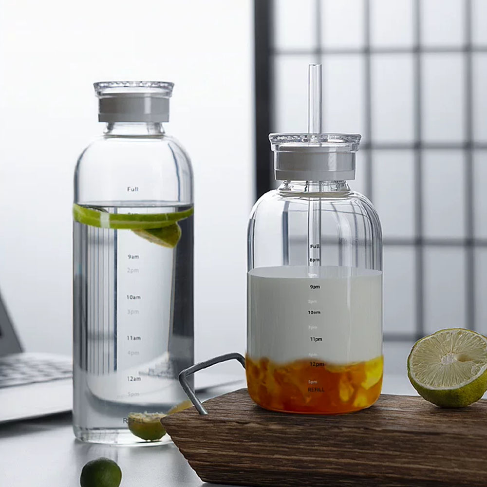 Coffee Equipment For Camping - 300/500/750ml Large Glass Water Bottle with