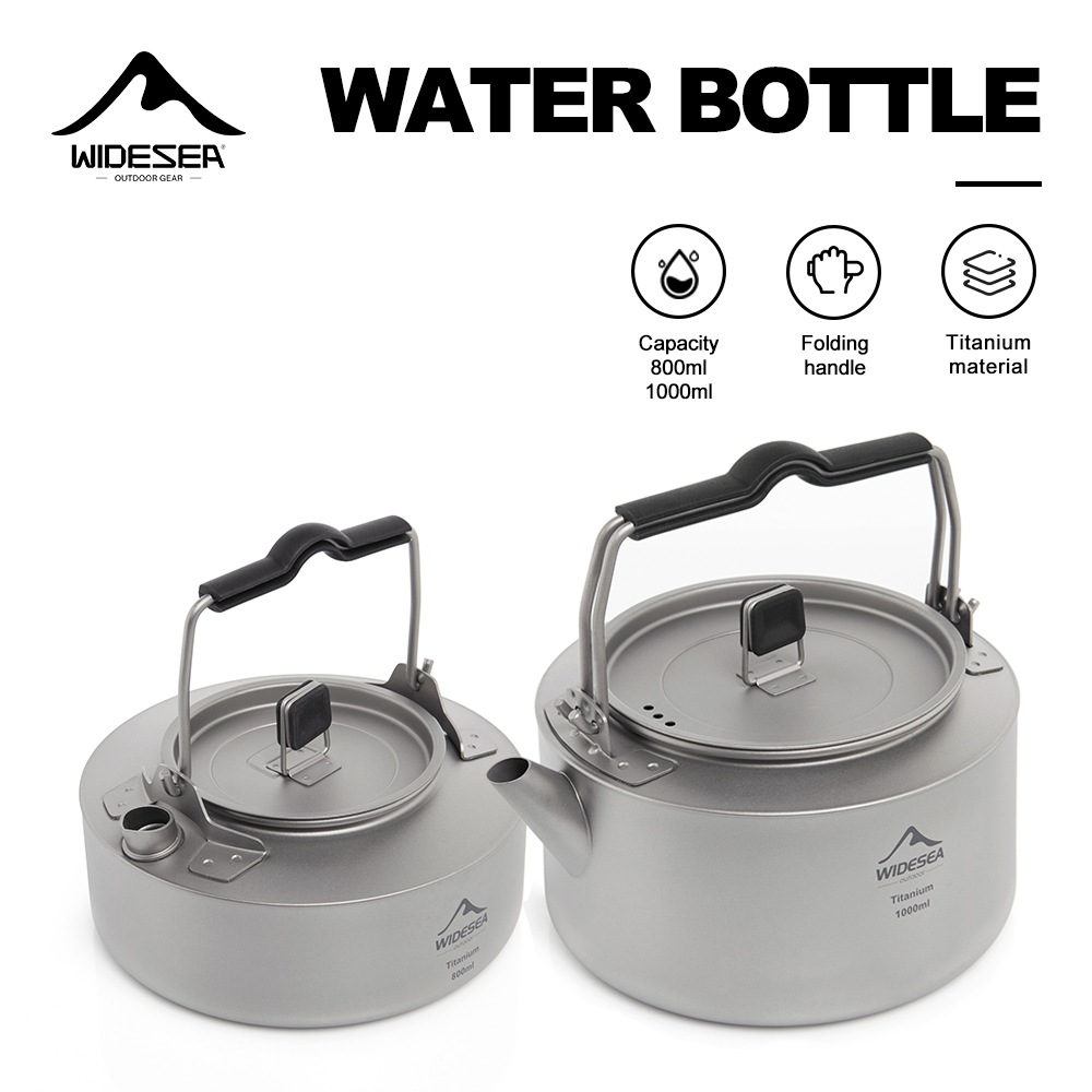 Coffee Equipment And Supplies - Widesea Camping Titanium Kettle Outdoor Tea