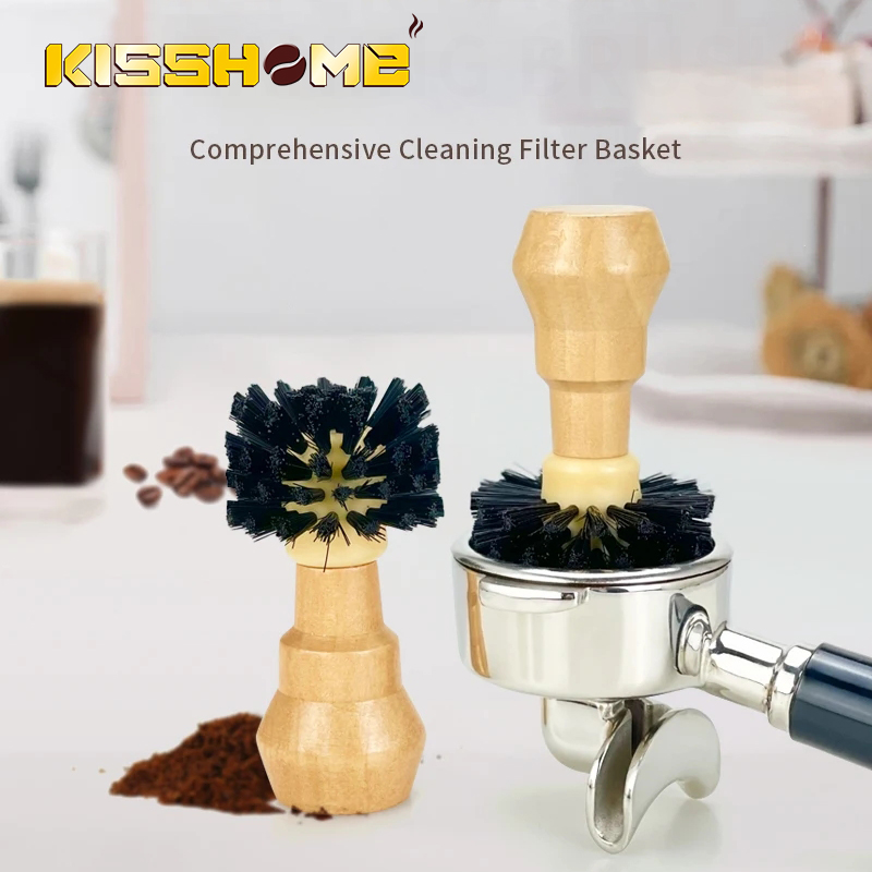 Group Head Brush - Coffee Brush Cleaner Solid Wood Portafilter