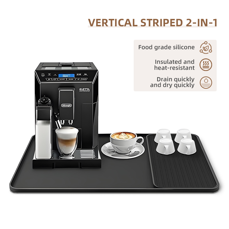 Coffee Equipment Tray - Silicone Coffee Machine Mat Tray Bar