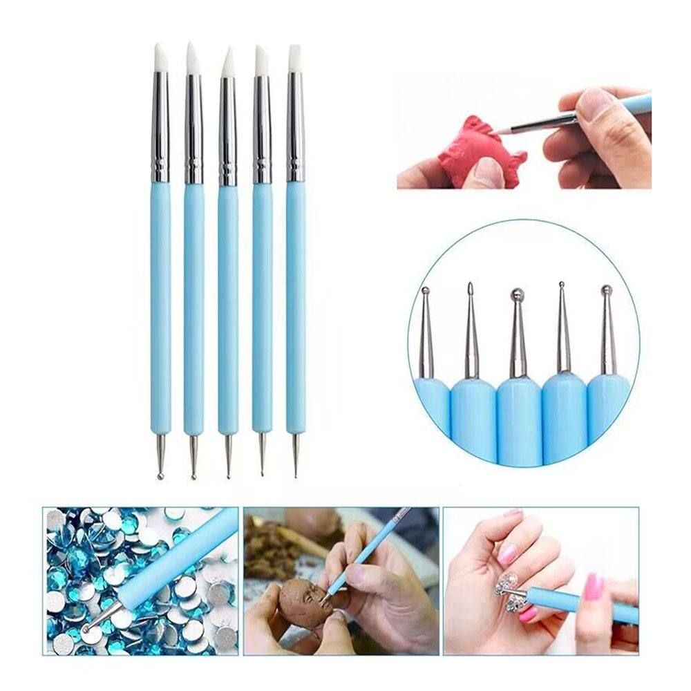 5pcs/Set Double-ended Silicone - Group Head Brush recension och pris