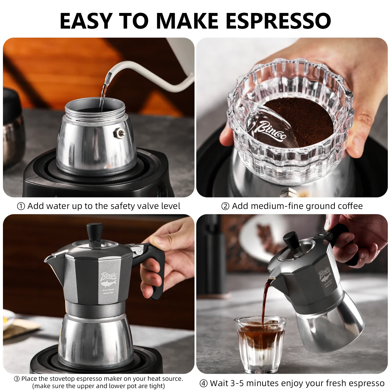 Bincoo 2 Cups Double Valve Mok - Coffee Equipment For Camping recension och pris