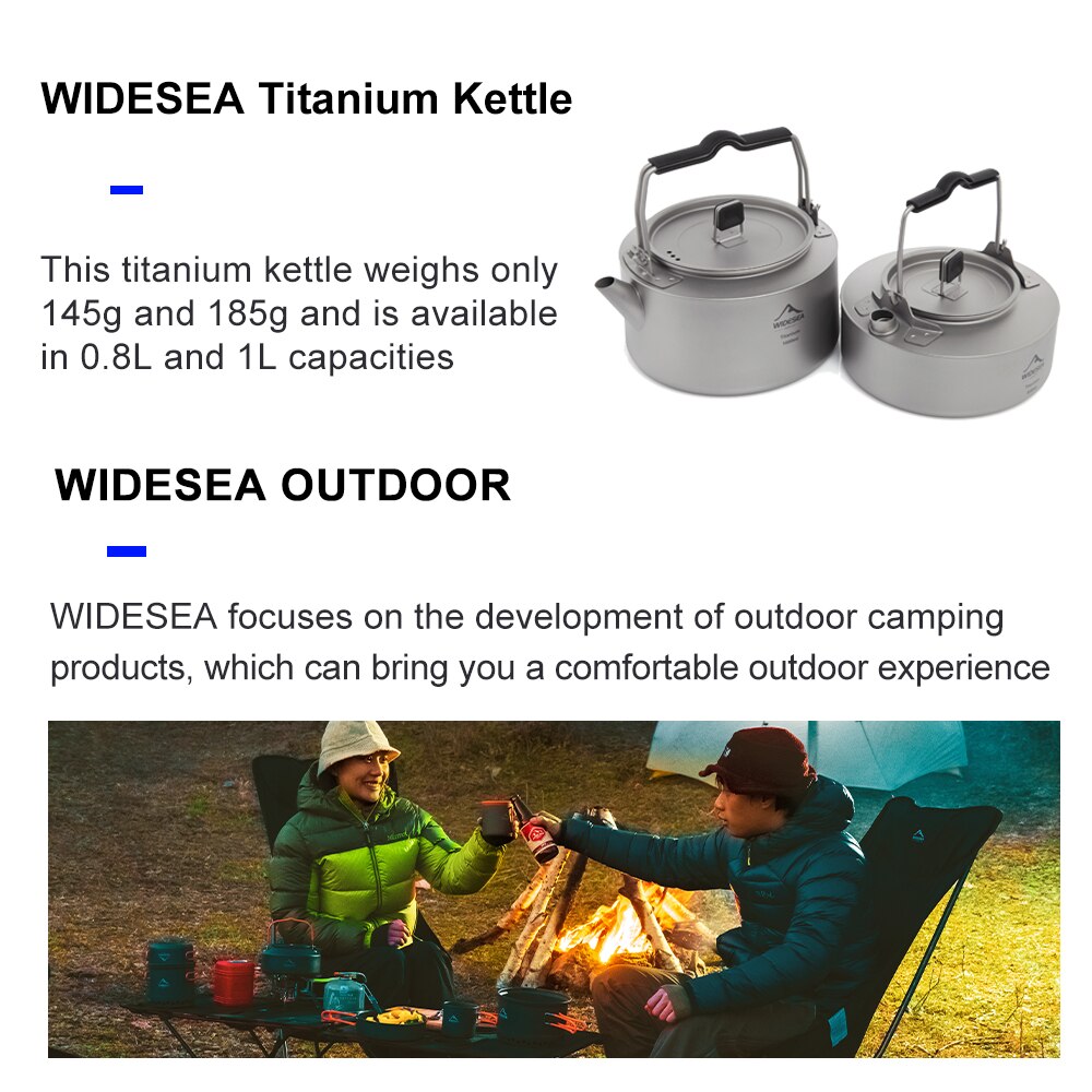 Widesea Camping Titanium Kettl - Coffee Equipment And Supplies recension och pris