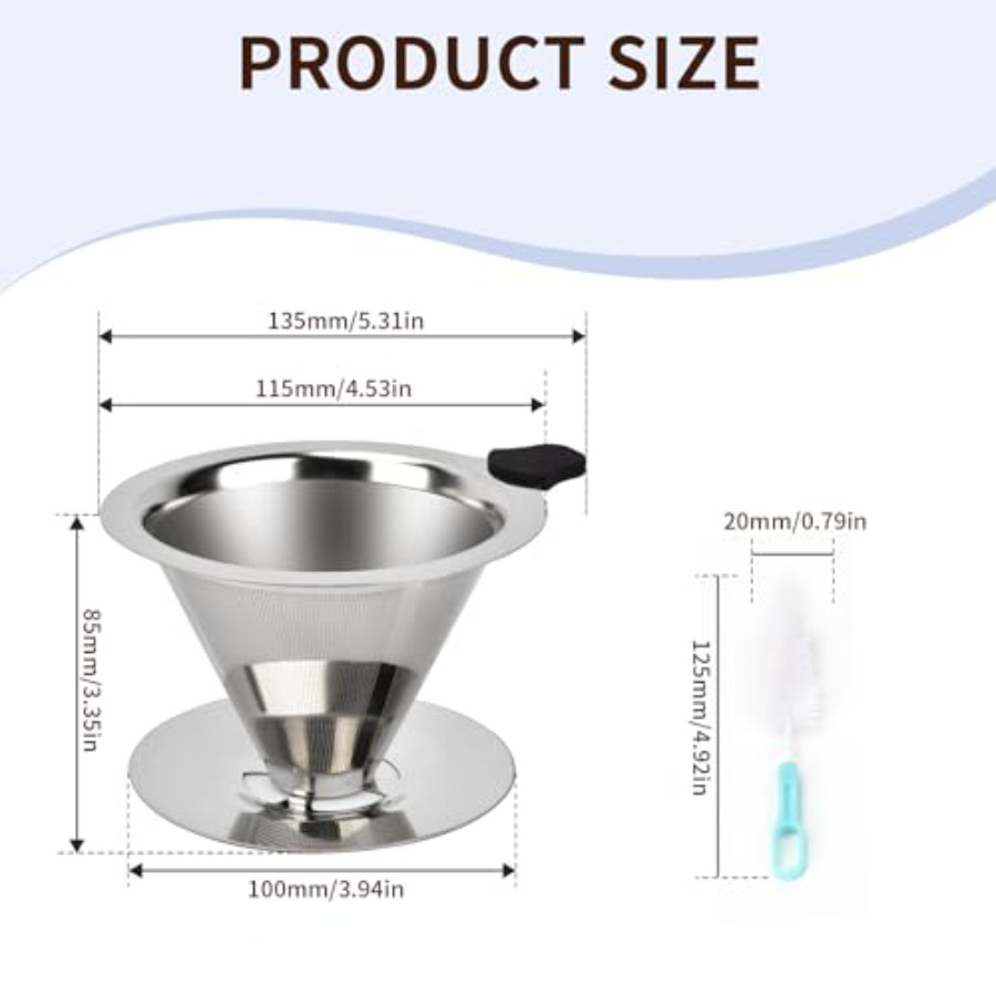 Stainless Steel Pour Over Coff - Coffee Equipment For Camping recension och pris