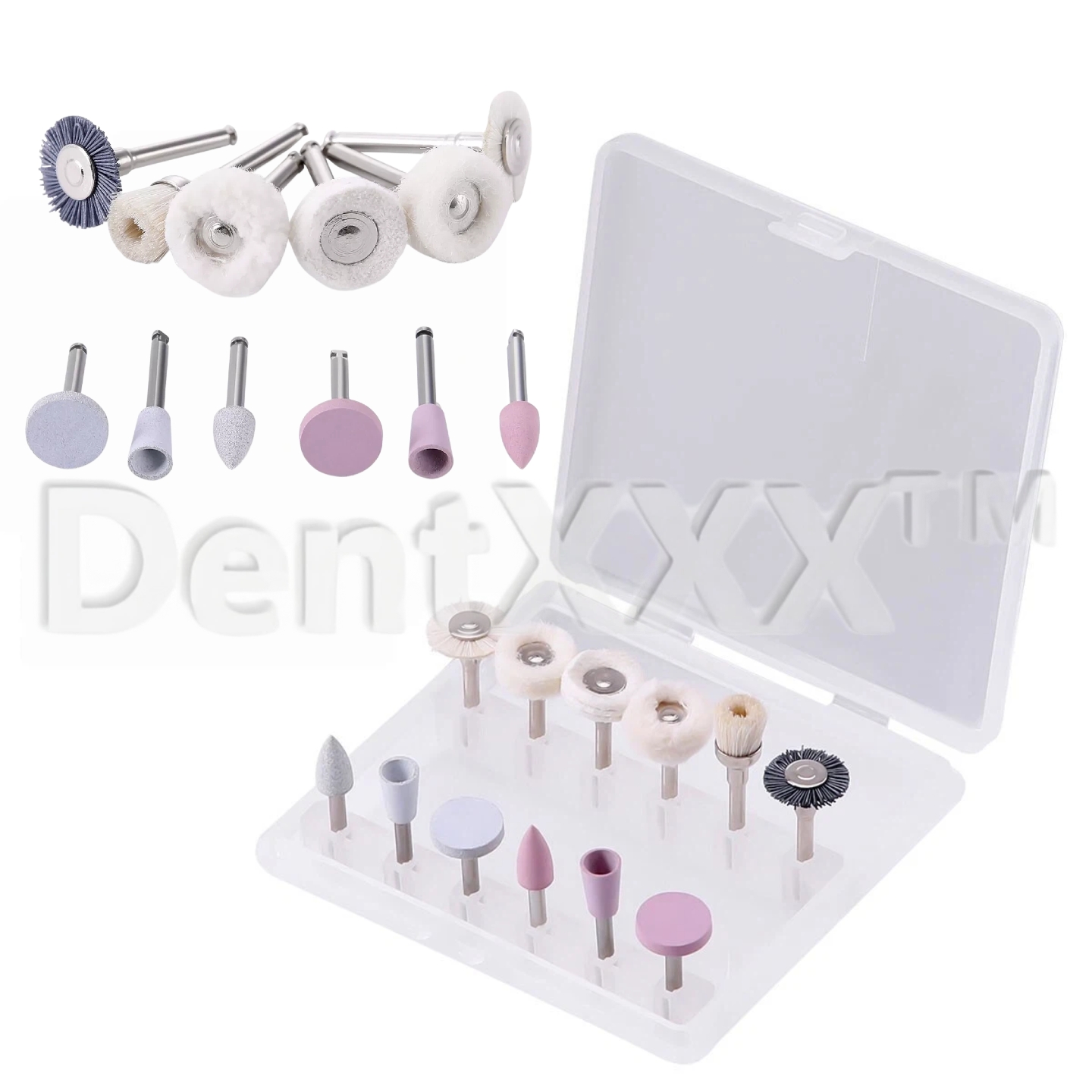 12Pcs Composite Polishing Kit, - Group Head Brush recension och pris