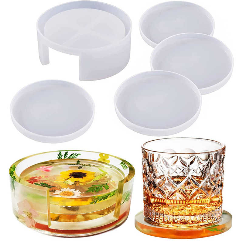 Round Square Coaster Silicone  - Coffee Equipment Tray recension och pris