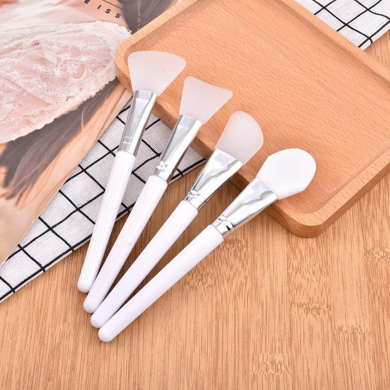 4Pcs/set White Makeup Silicone - Group Head Brush recension och pris
