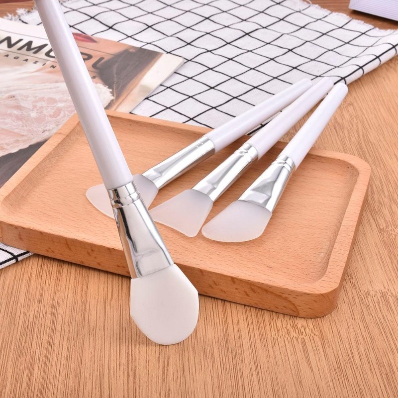 4Pcs/set White Makeup Silicone - Group Head Brush recension och pris