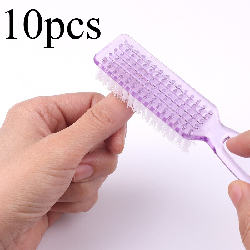 10pcs Long-handled nail care t - Group Head Brush recension och pris